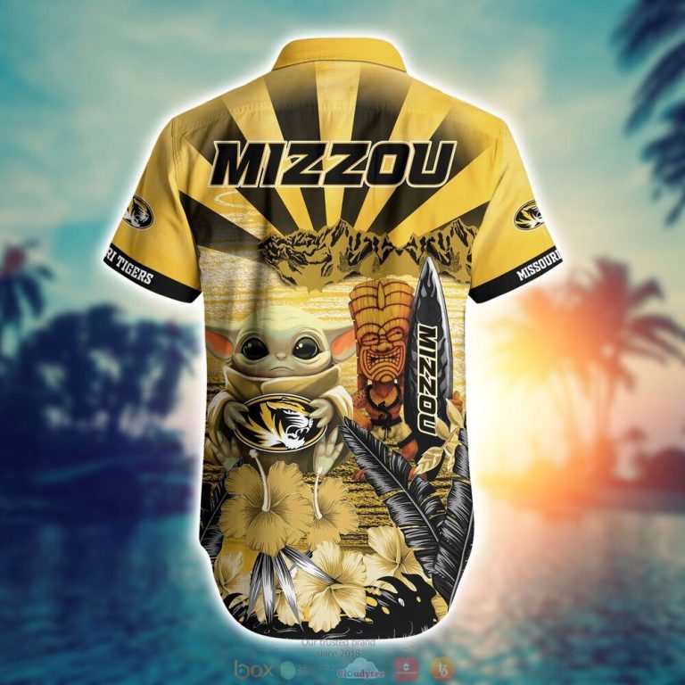 Missouri Tigers NCAA Baby Yoda Hawaiian Shirt Shorts 1 2