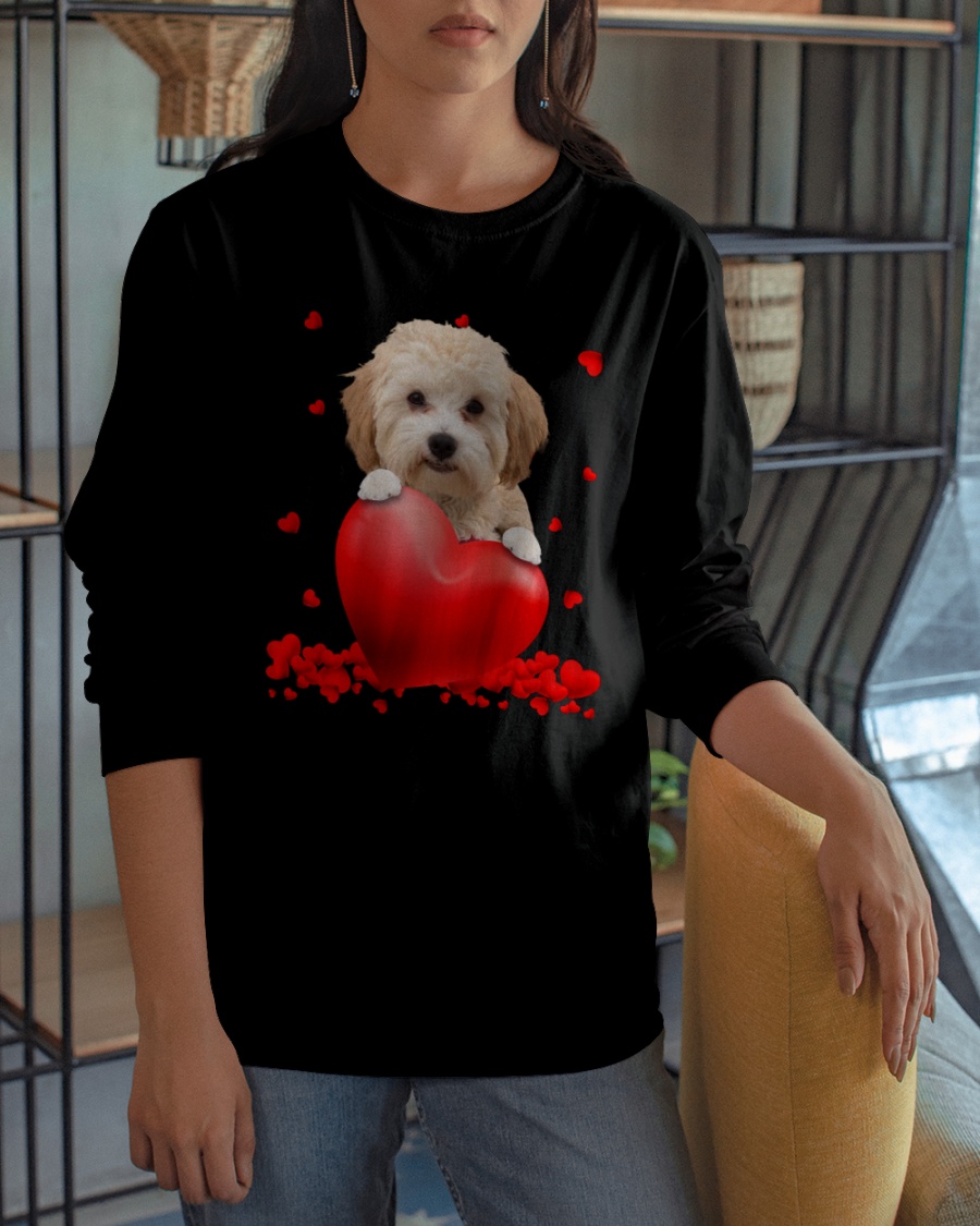 Morkie Poo Valentine Hearts shirt hoodie 11