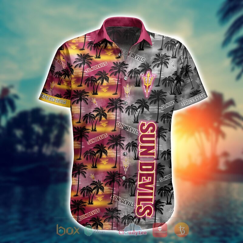 NCAA Arizona State Sun Devils Coconut Hawaiian shirt Short 1