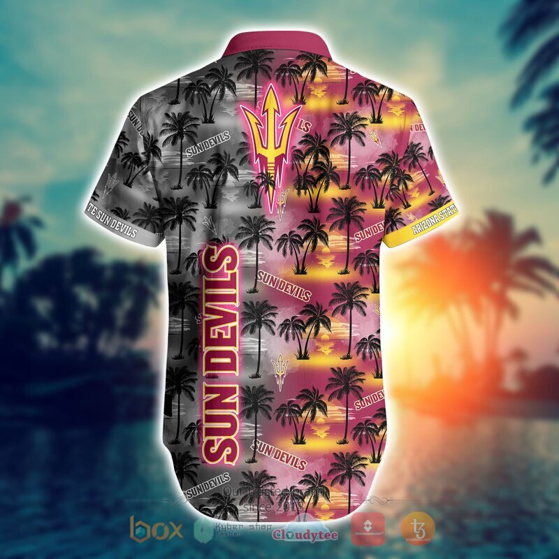 NCAA Arizona State Sun Devils Coconut Hawaiian shirt Short 1 2