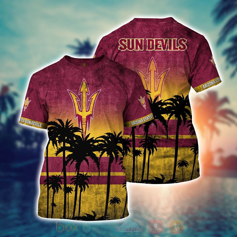 NCAA Arizona State Sun Devils football Hawaiian Shirt Short 1