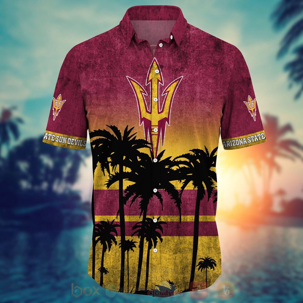 NCAA Arizona State Sun Devils football Hawaiian Shirt Short 1 2