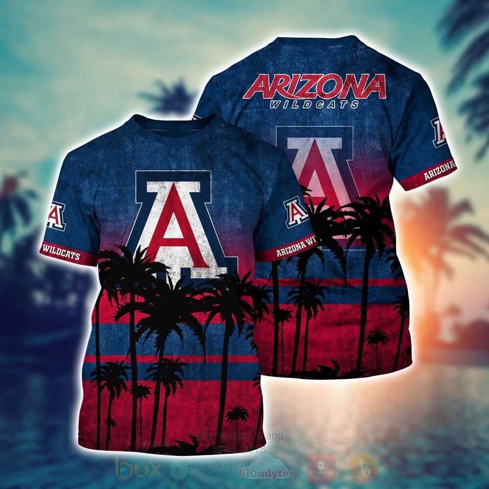 NCAA Arizona Wildcats Hawaiian Shirt Short 1