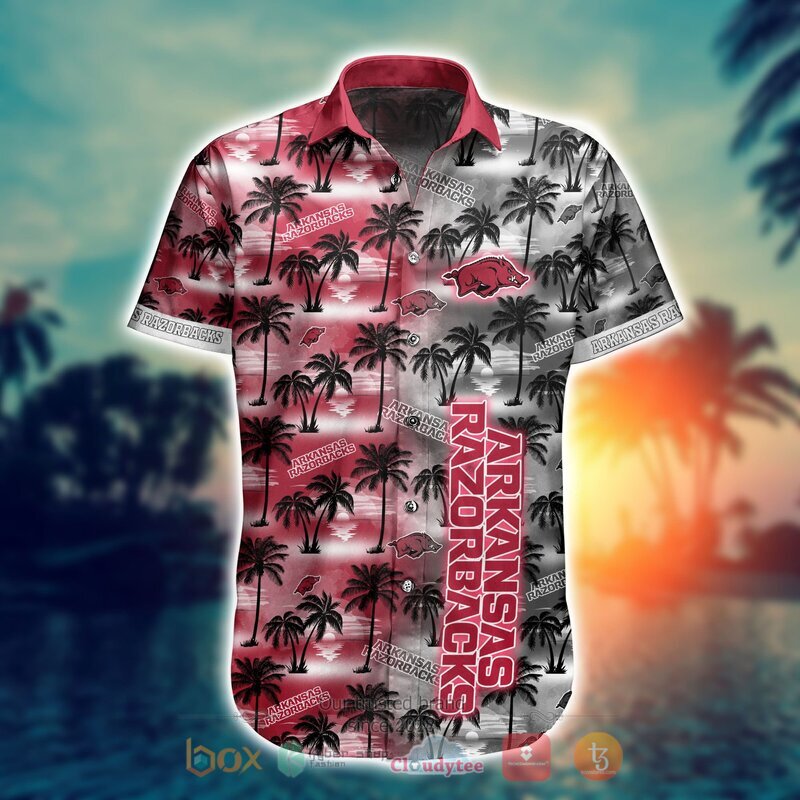 NCAA Arkansas Razorbacks Coconut Hawaiian shirt Short 1