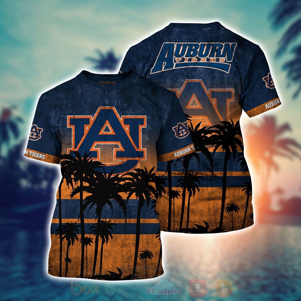 NCAA Auburn Tigers football Hawaiian Shirt Short 1