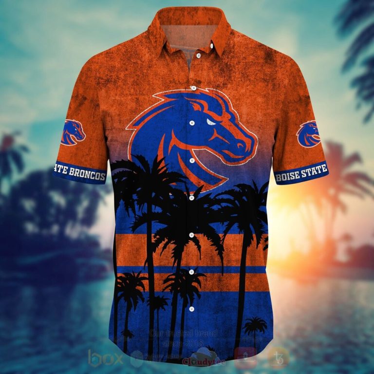 NCAA Boise State Broncos football Hawaiian Shirt Short 1 2