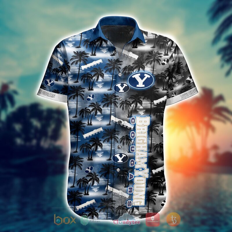 NCAA Byu Cougars Coconut Hawaiian shirt Short 1
