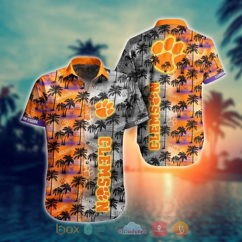 NCAA Clemson Tigers Coconut Hawaiian shirt Short