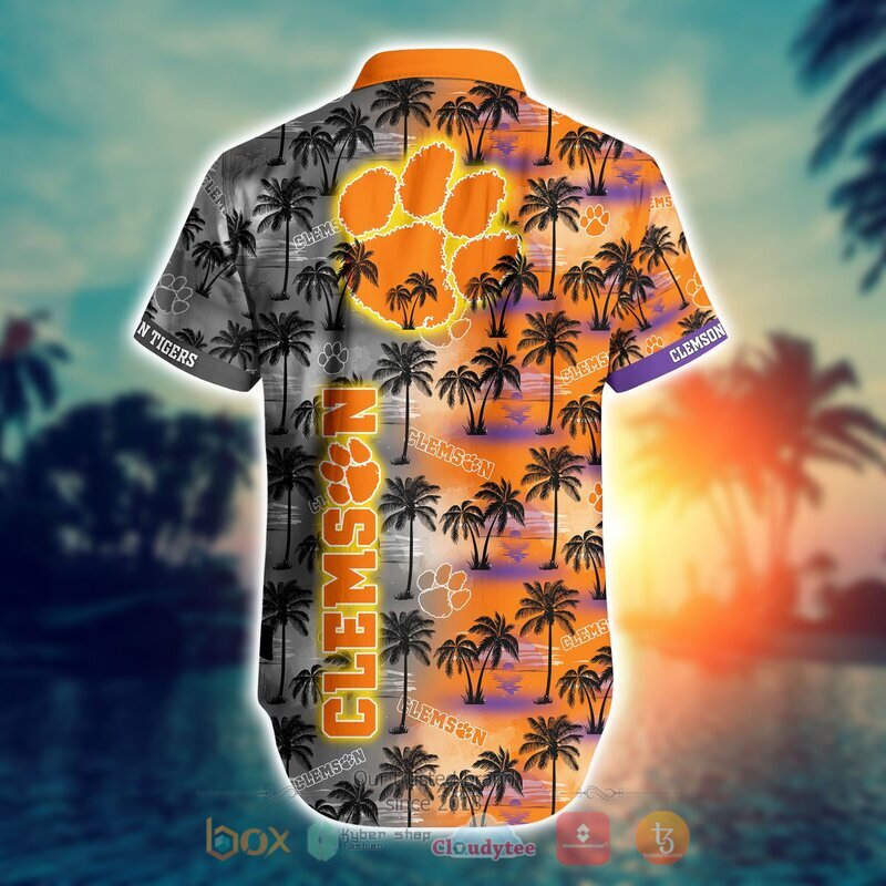 NCAA Clemson Tigers Coconut Hawaiian shirt Short 1 2