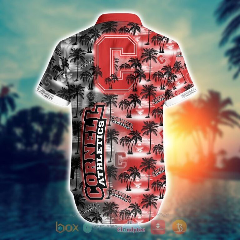 NCAA Cornell Big Red Coconut Hawaiian shirt Short 1 2