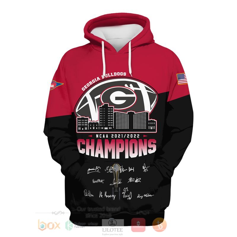 NCAA Georgia Bulldogs 2021 2022 Champions 3D Hoodie Shirt 1