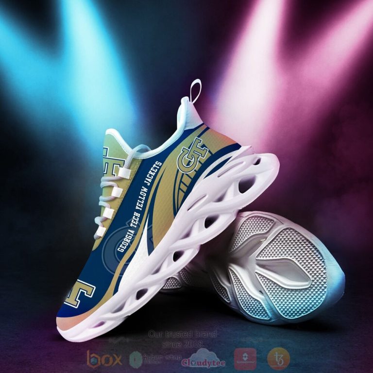 NCAA Georgia Tech Yellow Jackets football Clunky Max Soul Shoes 1 2