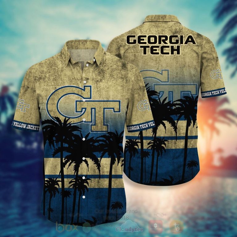 NCAA Georgia Tech Yellow Jackets football Hawaiian Shirt Short