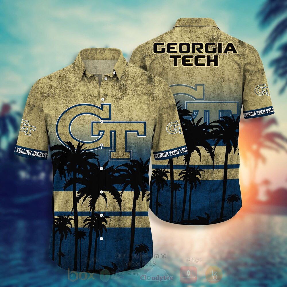 NCAA Georgia Tech Yellow Jackets football Hawaiian Shirt Short