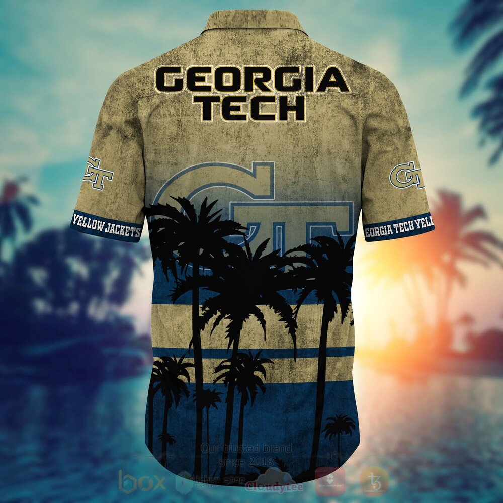 NCAA Georgia Tech Yellow Jackets football Hawaiian Shirt Short 1 2 3