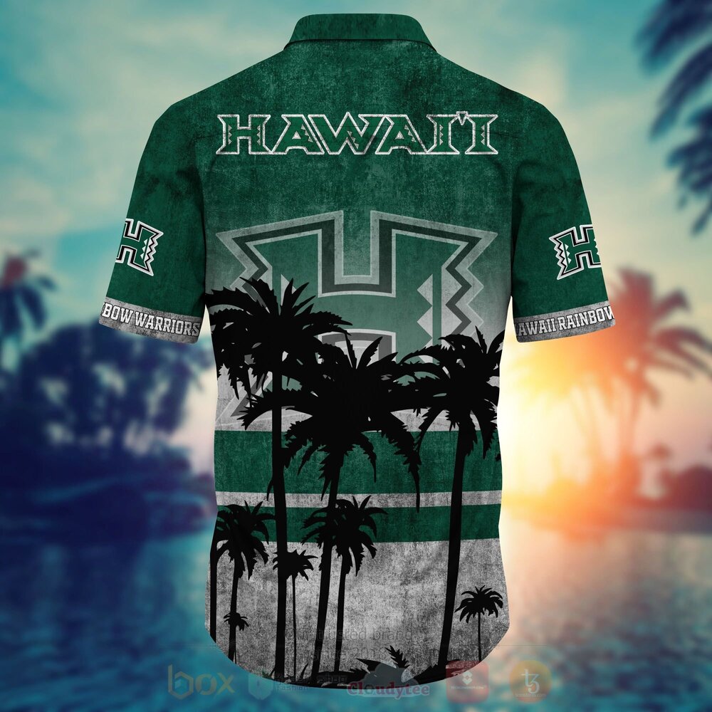 NCAA Hawaii Rainbow Warriors football Hawaiian Shirt Short 1 2 3