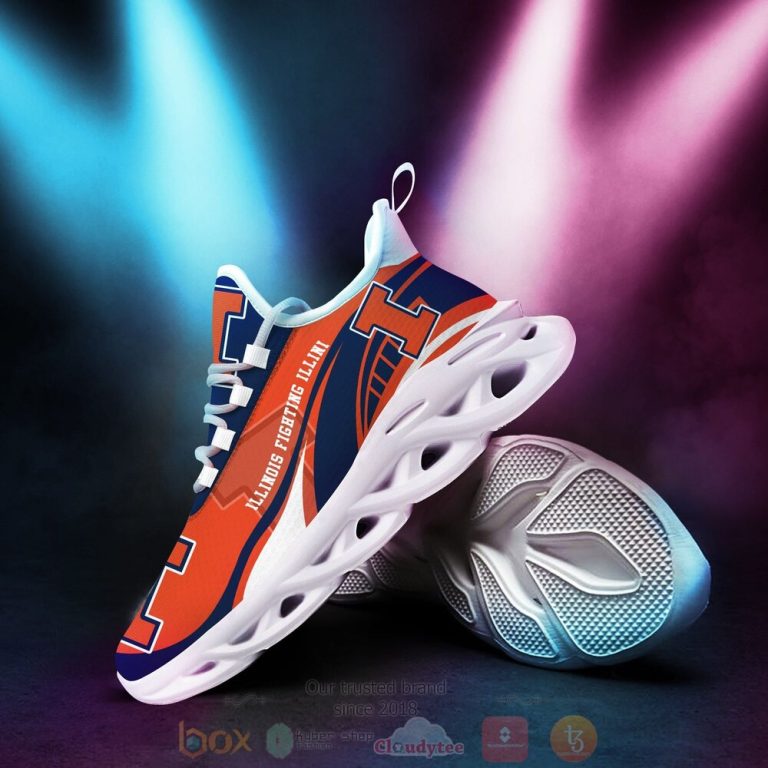 NCAA Illinois Fighting Illini football Clunky Max Soul Shoes 1 2