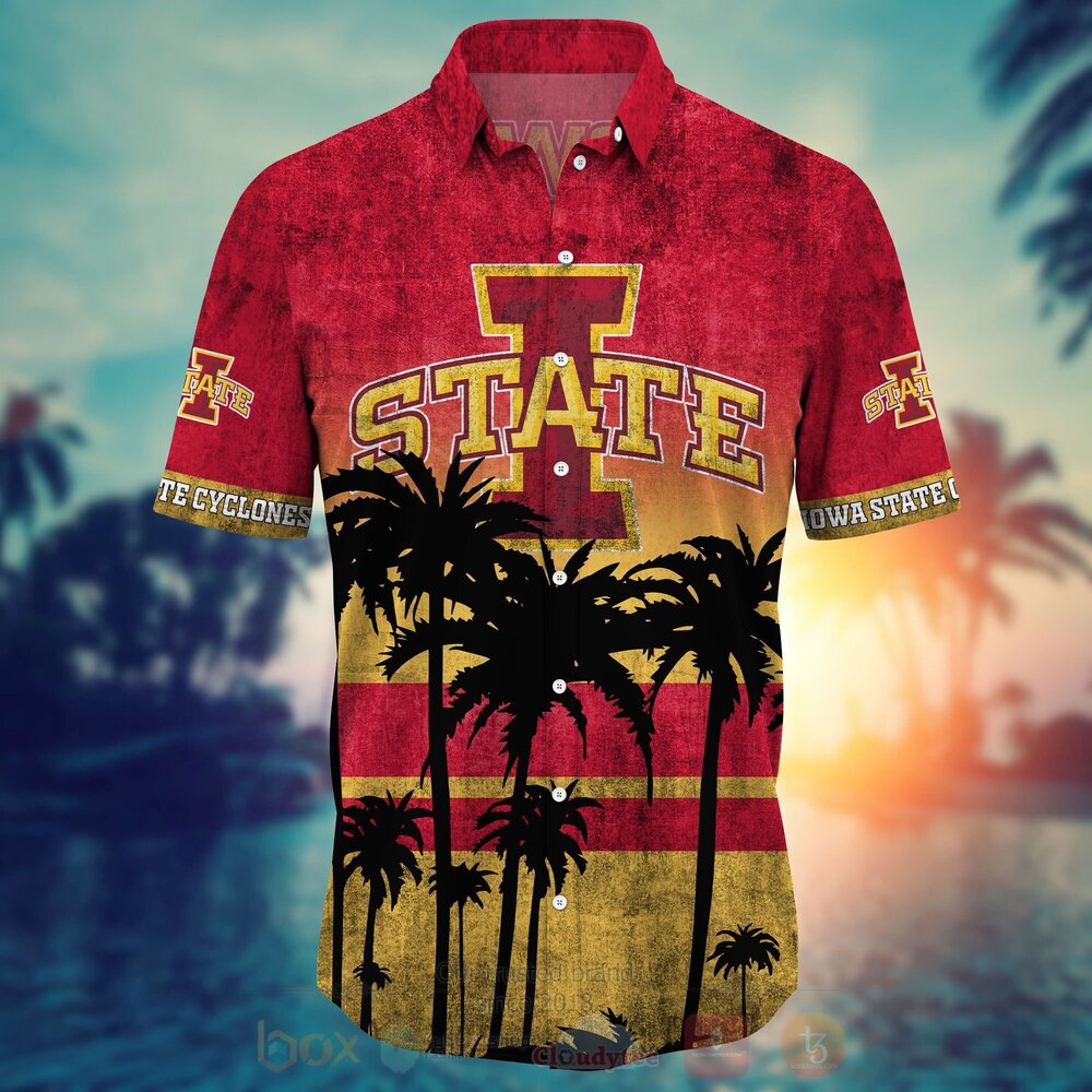 NCAA Iowa State Cyclones football Hawaiian Shirt Short 1 2
