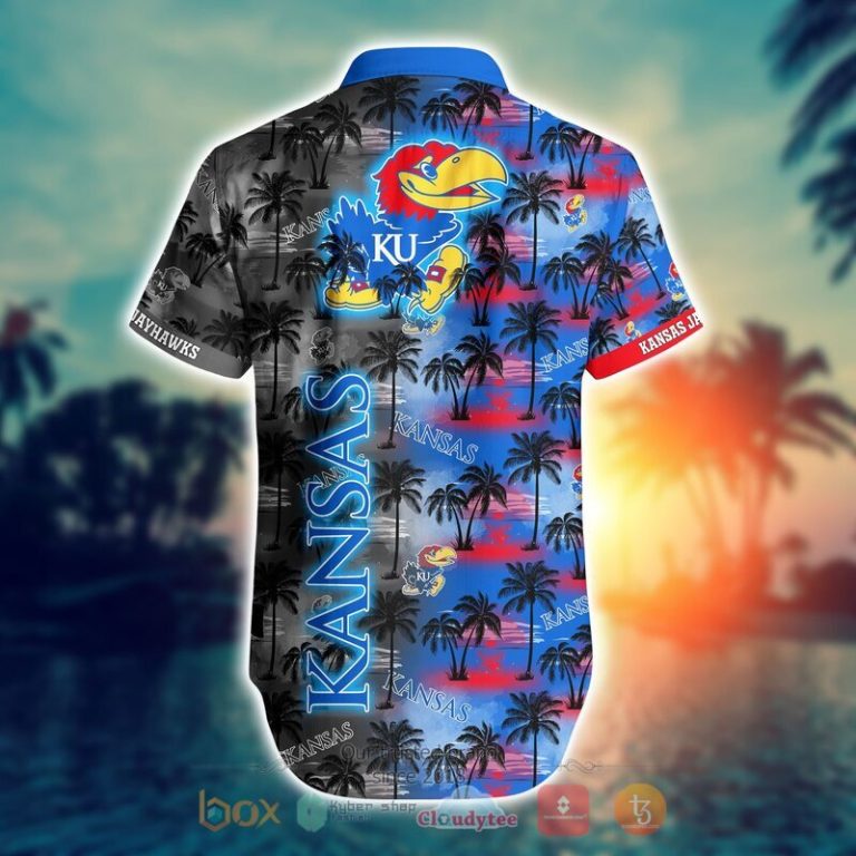 NCAA Kansas Jayhawks Coconut Hawaiian shirt Short 1 2