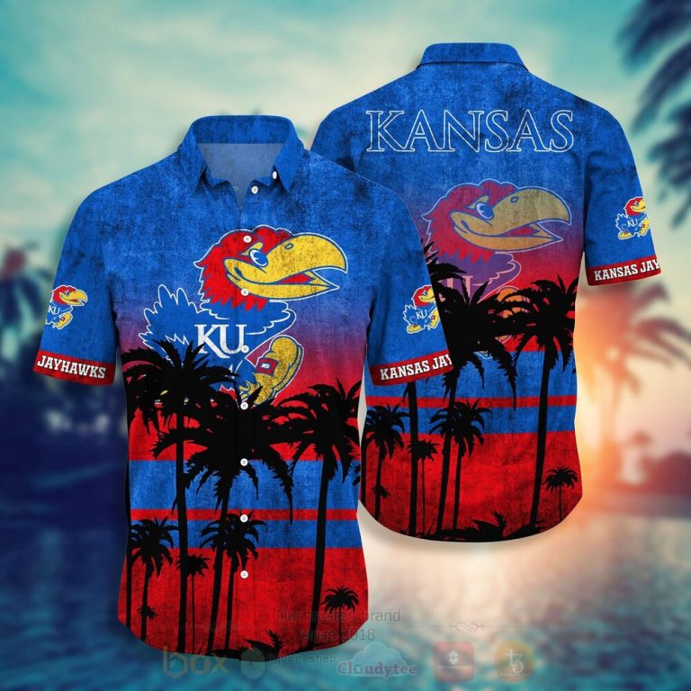 NCAA Kansas Jayhawks mens basketball Hawaiian Shirt Short