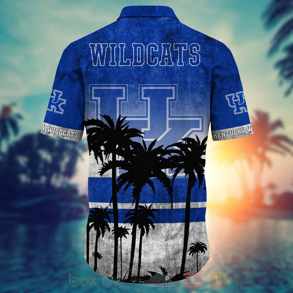 NCAA Kentucky Wildcats mens basketball Hawaiian Shirt Short 1 2 3