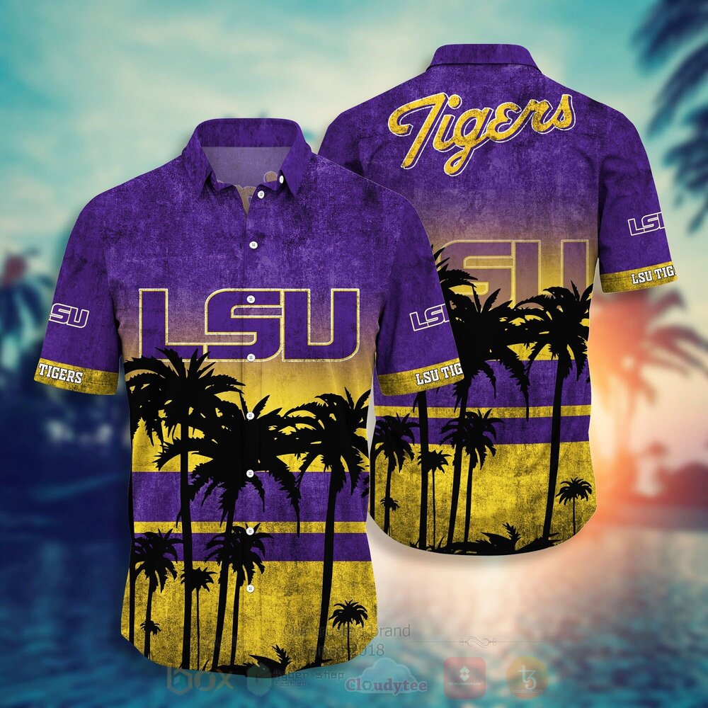 NCAA LSU Tigers and Lady Tigers Hawaiian Shirt Short