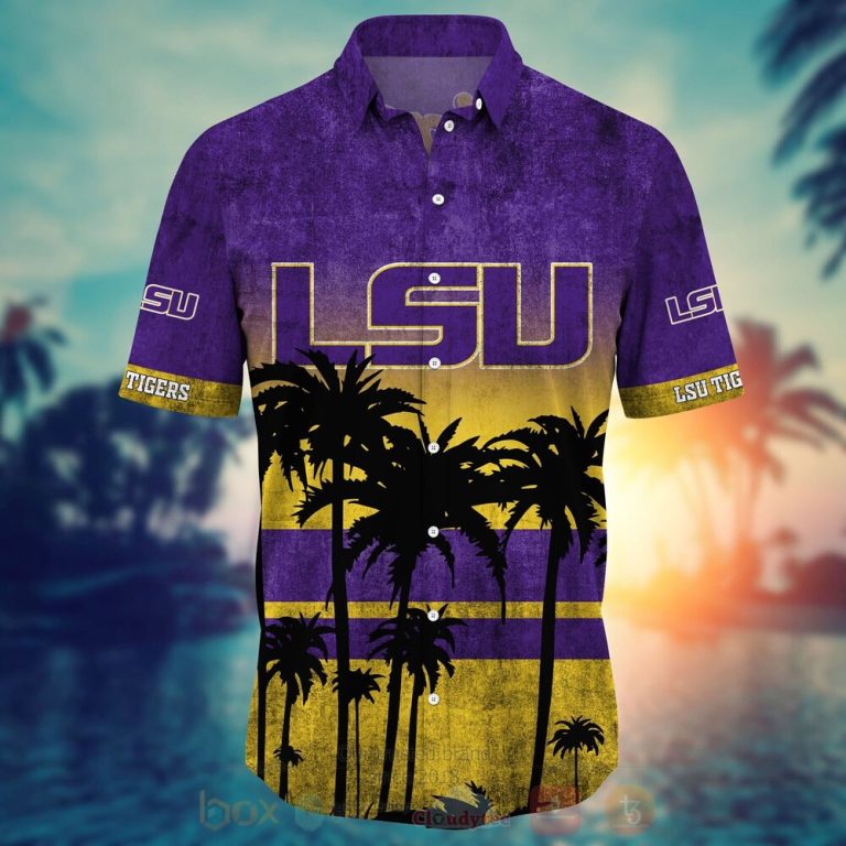 NCAA LSU Tigers and Lady Tigers Hawaiian Shirt Short 1 2