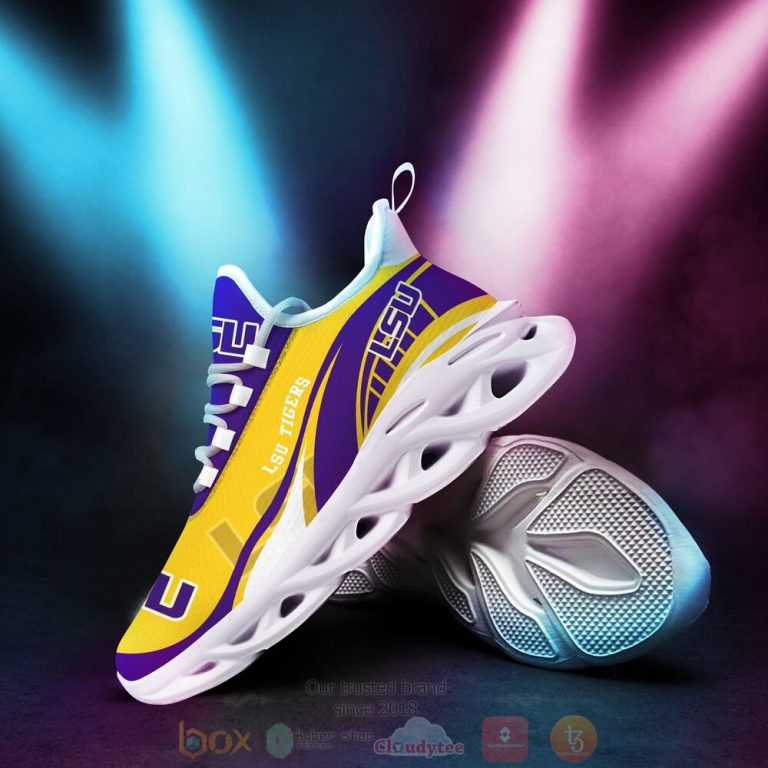 NCAA LSU Tigers and Lady Tigers football Clunky Max Soul Shoes 1 2