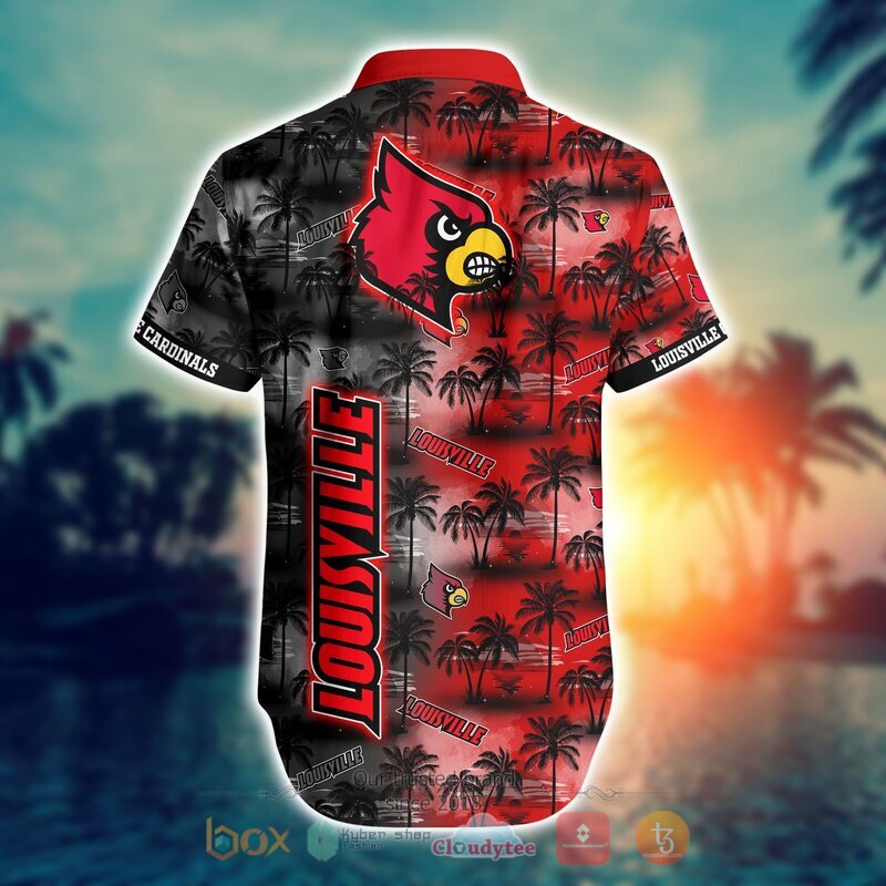 NCAA Louisville Cardinals Coconut Hawaiian shirt Short 1 2