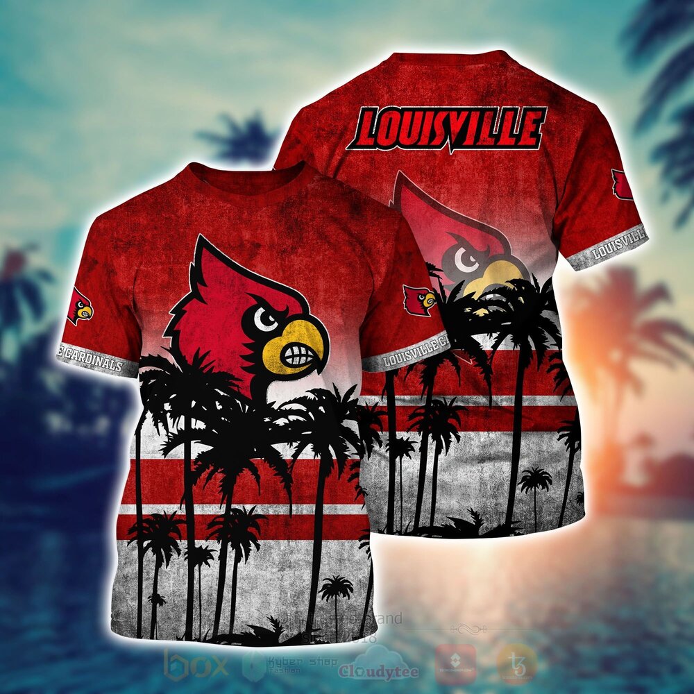 NCAA Louisville Cardinals Hawaiian Shirt Short 1