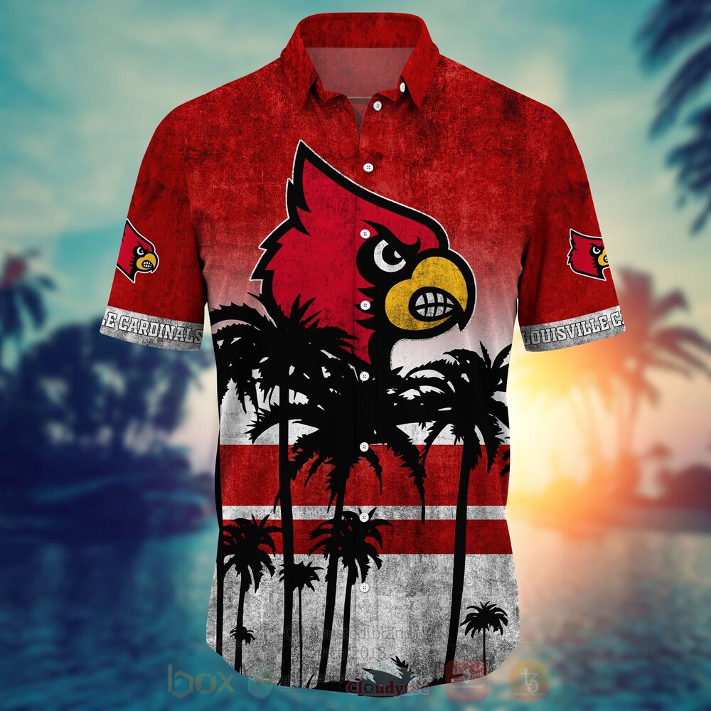 NCAA Louisville Cardinals Hawaiian Shirt Short 1 2