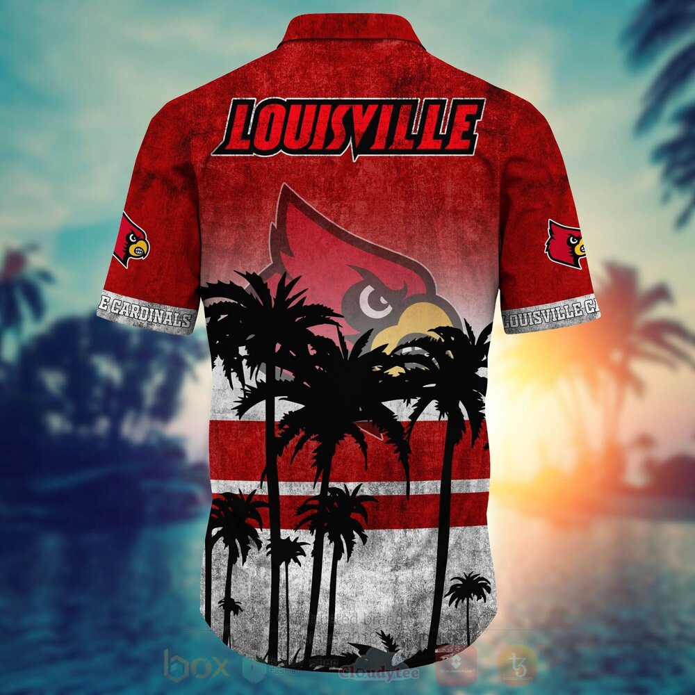 NCAA Louisville Cardinals Hawaiian Shirt Short 1 2 3