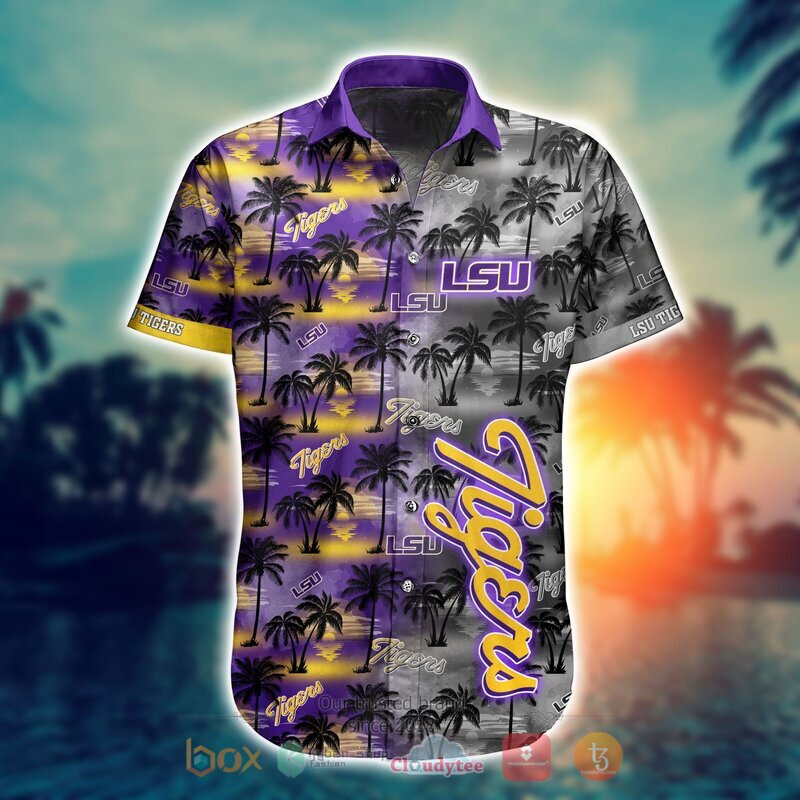 NCAA Lsu Tigers Coconut Hawaiian shirt Short 1