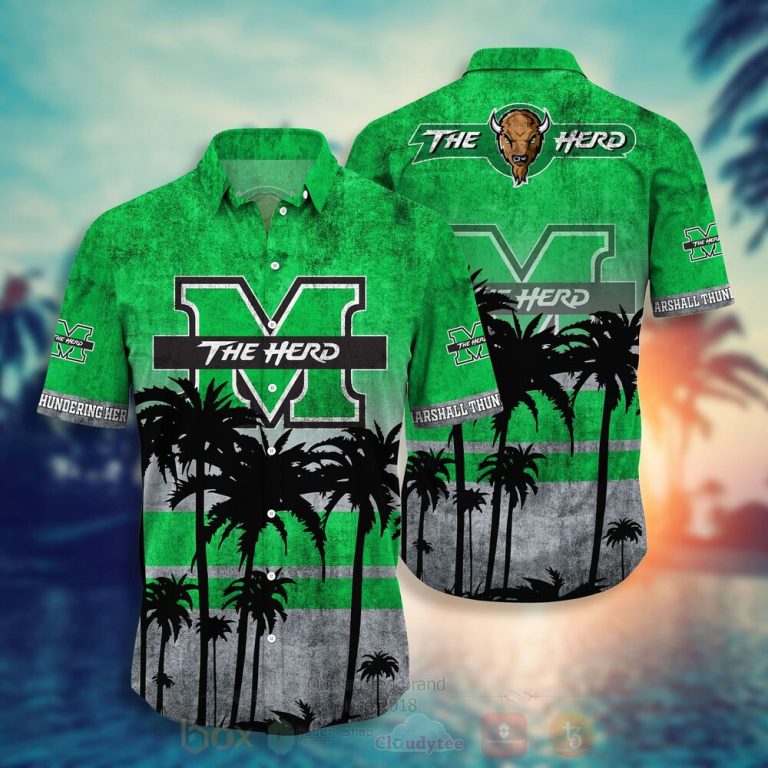 NCAA Marshall Thundering Herd football Hawaiian Shirt Short