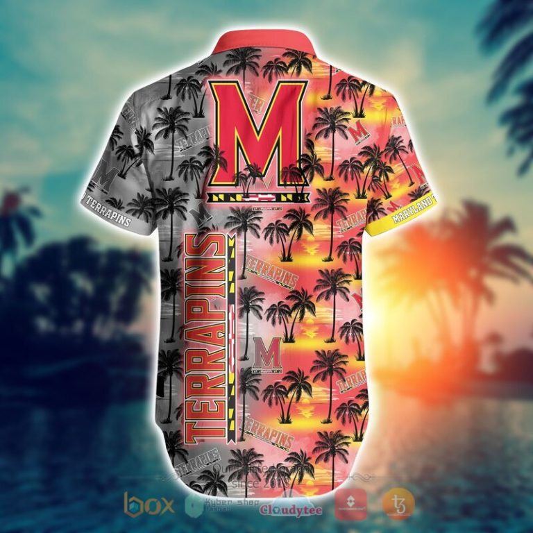 NCAA Maryland Terrapins Coconut Hawaiian shirt Short 1 2