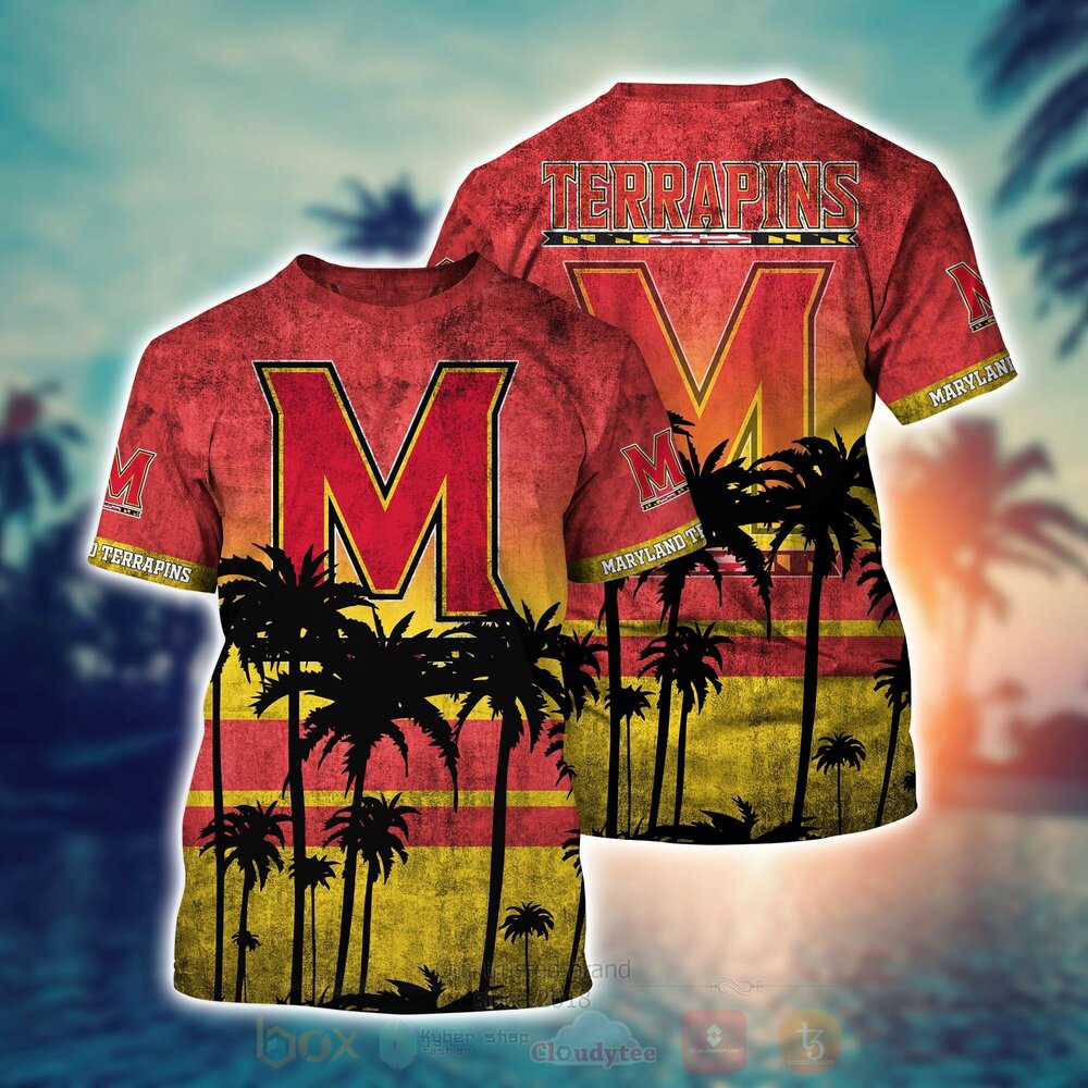 NCAA Maryland Terrapins football Hawaiian Shirt Short 1