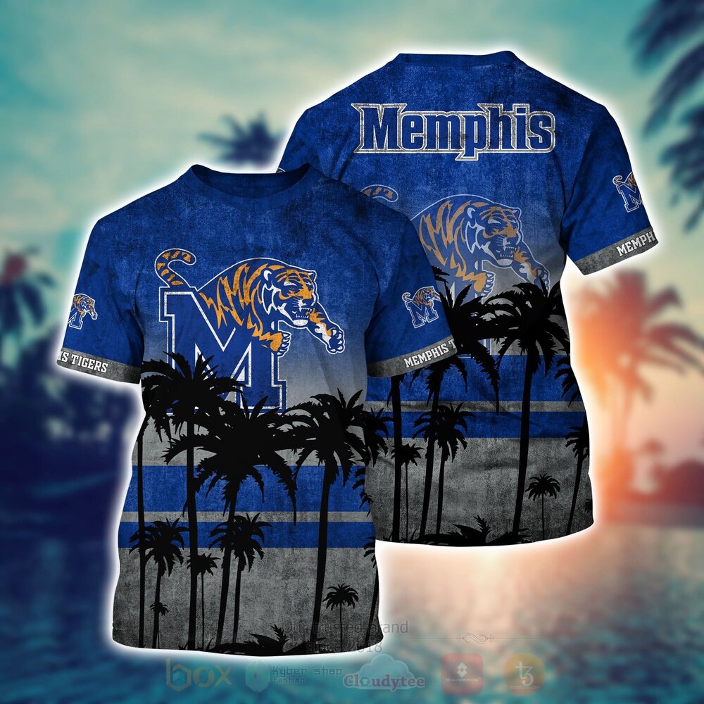 NCAA Memphis Tigers mens basketball Hawaiian Shirt Short 1