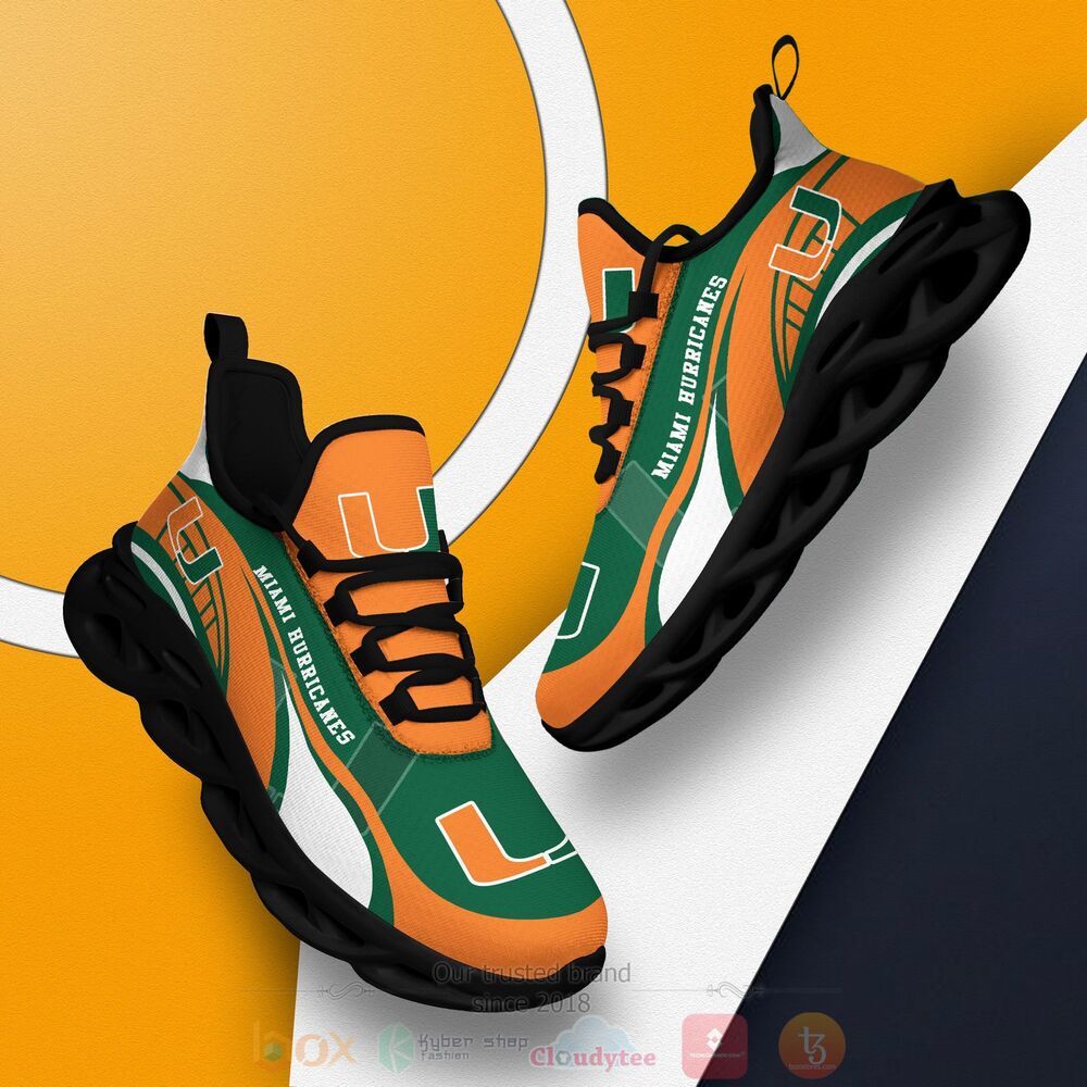 NCAA Miami Hurricanes football Clunky Max Soul Shoes 1