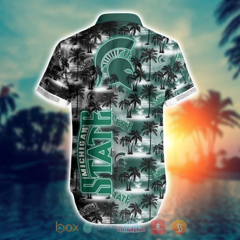 NCAA Michigan State Spartans Coconut Hawaiian shirt Short 1 2