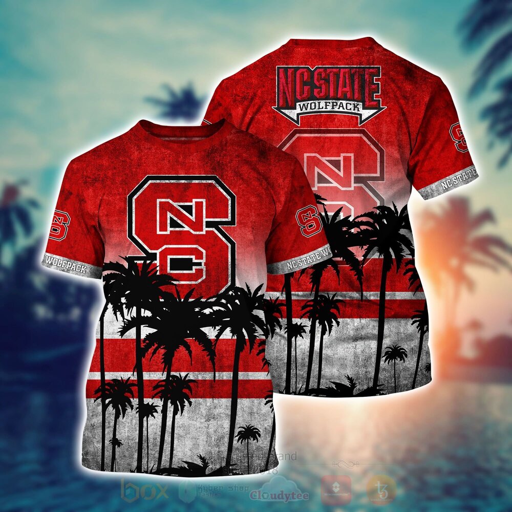 NCAA NC State Wolfpack Hawaiian Shirt Short 1