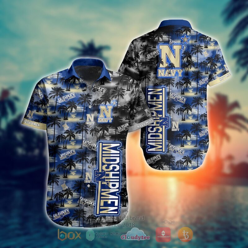 NCAA Navy Midshipmen Coconut Hawaiian shirt Short