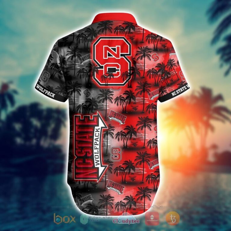 NCAA Nc State Wolfpack Coconut Hawaiian shirt Short 1 2