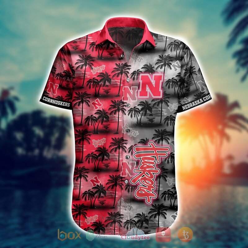 NCAA Nebraska Cornhuskers Coconut Hawaiian shirt Short 1