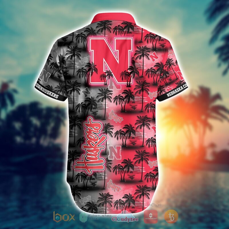 NCAA Nebraska Cornhuskers Coconut Hawaiian shirt Short 1 2