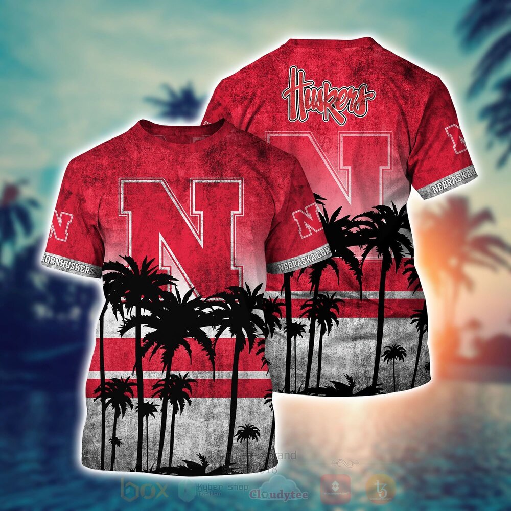 NCAA Nebraska Cornhuskers football Hawaiian Shirt Short 1