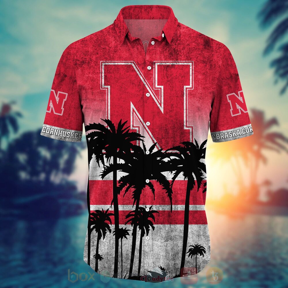 NCAA Nebraska Cornhuskers football Hawaiian Shirt Short 1 2