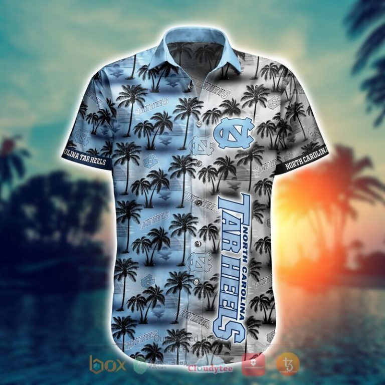 NCAA North Carolina Tar Heels Coconut Hawaiian shirt Short 1