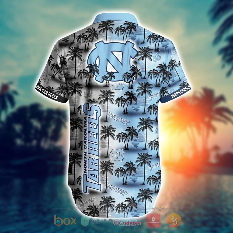 NCAA North Carolina Tar Heels Coconut Hawaiian shirt Short 1 2