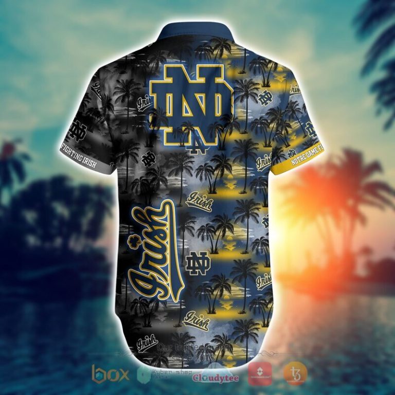 NCAA Notre Dame Fighting Irish Coconut Hawaiian shirt Short 1 2