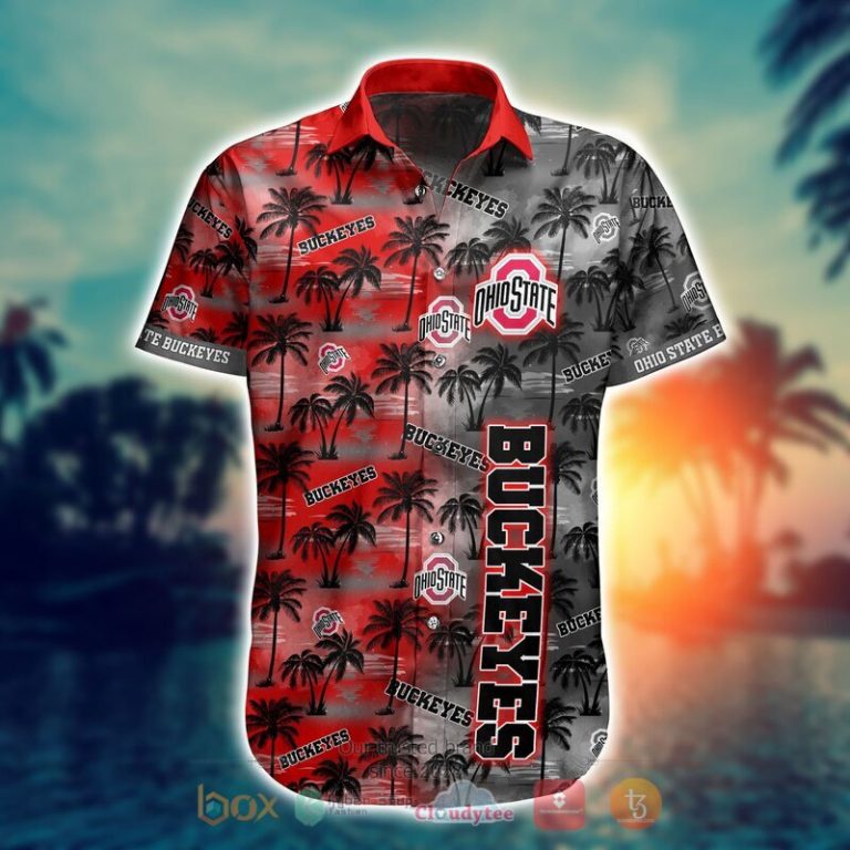 NCAA Ohio State Buckeyes Coconut Hawaiian shirt Short 1